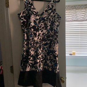 Multi-colored floral print dress by Jones Wear